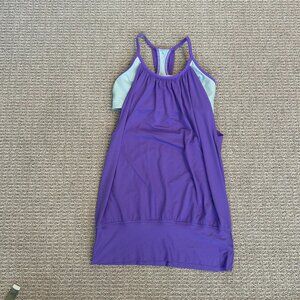 Lululemon No Limits Tank Top Power Purple Aquamarine